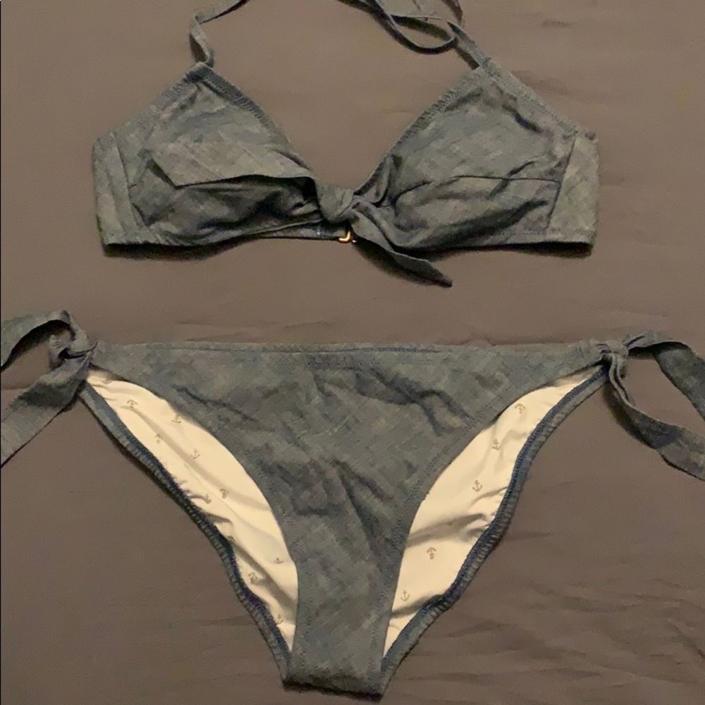 Denim styled bikini set